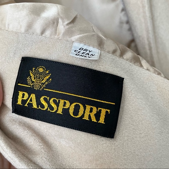 Vintage Passport Sports Coat Jacket Blazer Cream Off White Size Small? - Picture 3 of 13